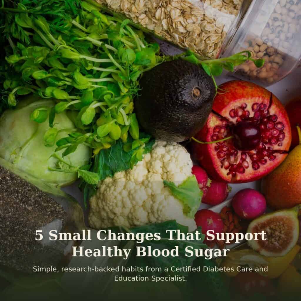 5 ways to support healthy blood sugar. 